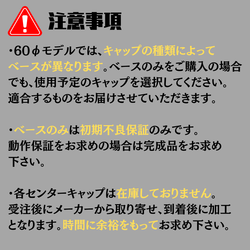 フローティングセンターキャップ for WORK EMOTION 1台分
